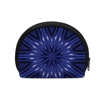 Blue Kaleidoscope Print Coin Purse