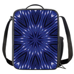 Blue Kaleidoscope Print Crossbody Lunch Bag