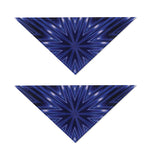 Blue Kaleidoscope Print Dog Bandana