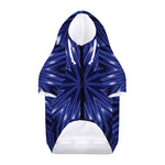 Blue Kaleidoscope Print Dog Zip Up Hoodie