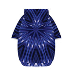 Blue Kaleidoscope Print Dog Zip Up Hoodie