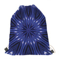 Blue Kaleidoscope Print Drawstring Bag
