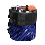 Blue Kaleidoscope Print Drawstring Makeup Bag