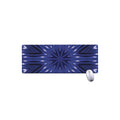 Blue Kaleidoscope Print Extended Mouse Pad