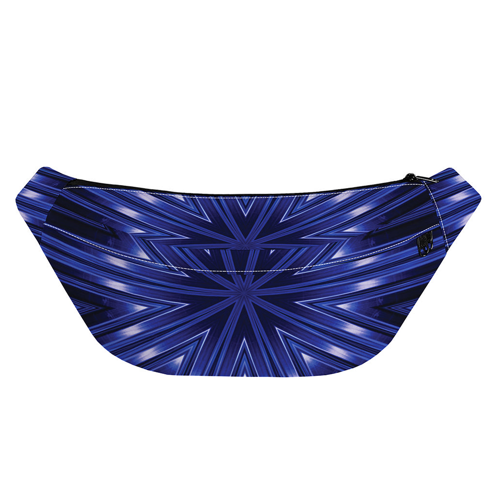 Blue Kaleidoscope Print Fanny Pack