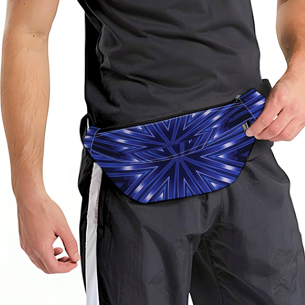 Blue Kaleidoscope Print Fanny Pack