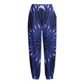 Blue Kaleidoscope Print Fleece Lined Knit Pants