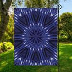 Blue Kaleidoscope Print Garden Flag