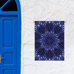 Blue Kaleidoscope Print Garden Flag
