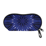 Blue Kaleidoscope Print Glasses Case