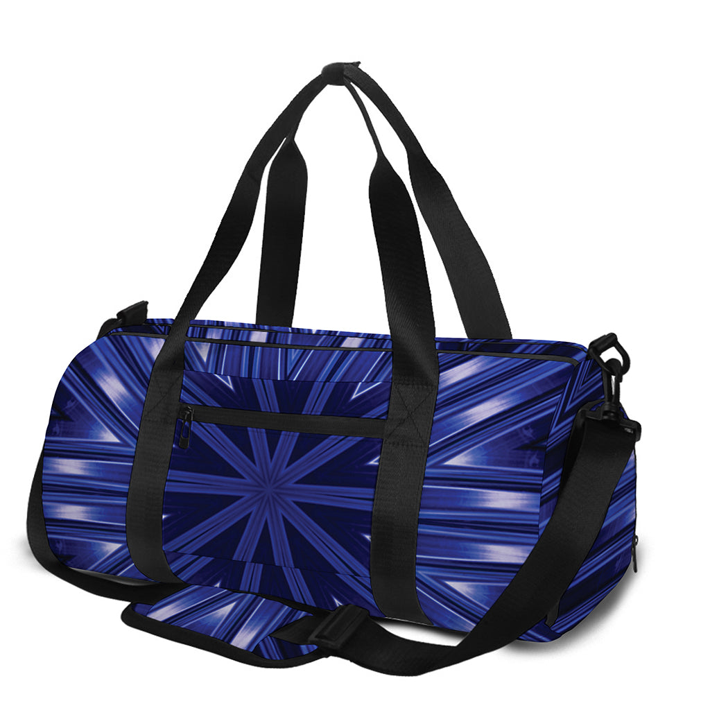 Blue Kaleidoscope Print Gym Bag
