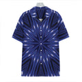 Blue Kaleidoscope Print Hawaiian Shirt