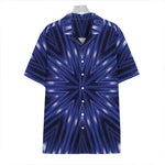 Blue Kaleidoscope Print Hawaiian Shirt