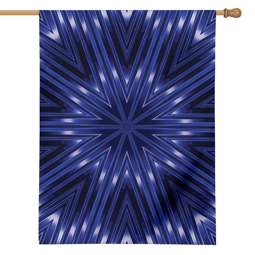 Blue Kaleidoscope Print House Flag