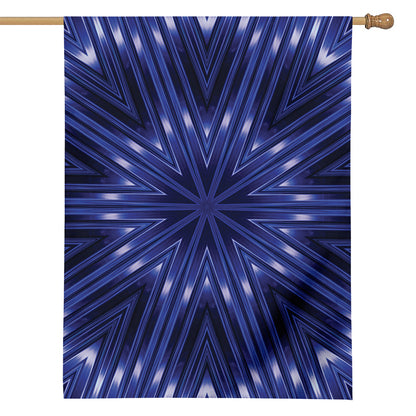 Blue Kaleidoscope Print House Flag