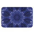 Blue Kaleidoscope Print Indoor Door Mat