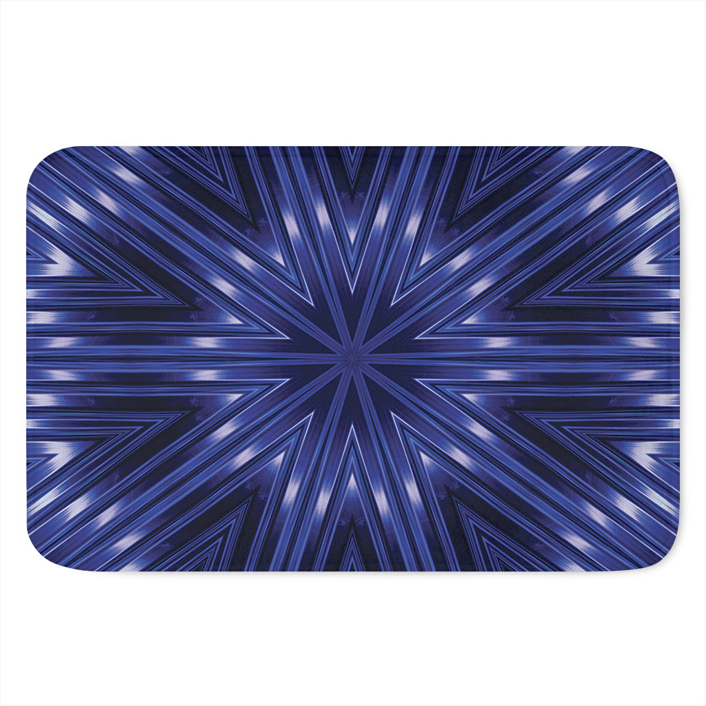 Blue Kaleidoscope Print Indoor Door Mat