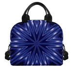 Blue Kaleidoscope Print Insulated Lunch Bag