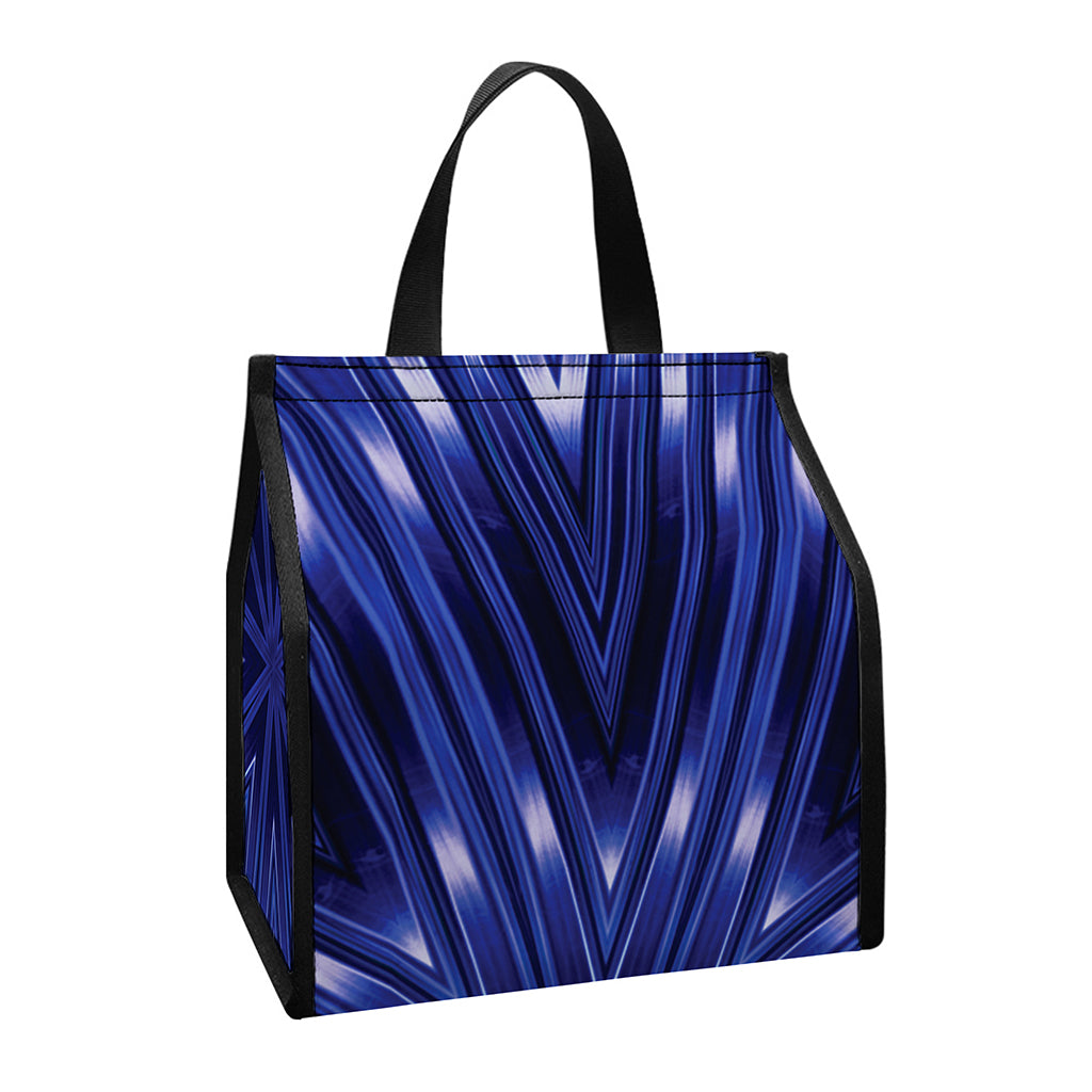 Blue Kaleidoscope Print Insulated Lunch Tote