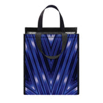 Blue Kaleidoscope Print Insulated Lunch Tote