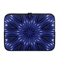 Blue Kaleidoscope Print Laptop Sleeve