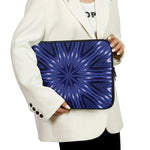 Blue Kaleidoscope Print Laptop Sleeve