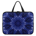 Blue Kaleidoscope Print Laptop Sleeve With Handle