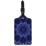 Blue Kaleidoscope Print Luggage Tag