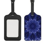Blue Kaleidoscope Print Luggage Tag