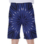 Blue Kaleidoscope Print Men's Beach Shorts