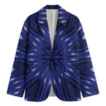 Blue Kaleidoscope Print Men's Blazer