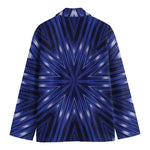 Blue Kaleidoscope Print Men's Blazer