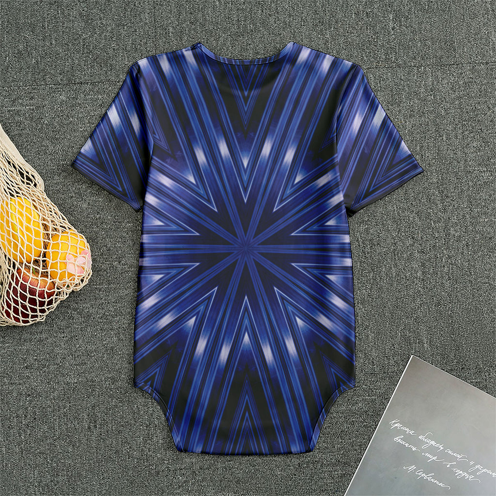 Blue Kaleidoscope Print Men's Bodysuit