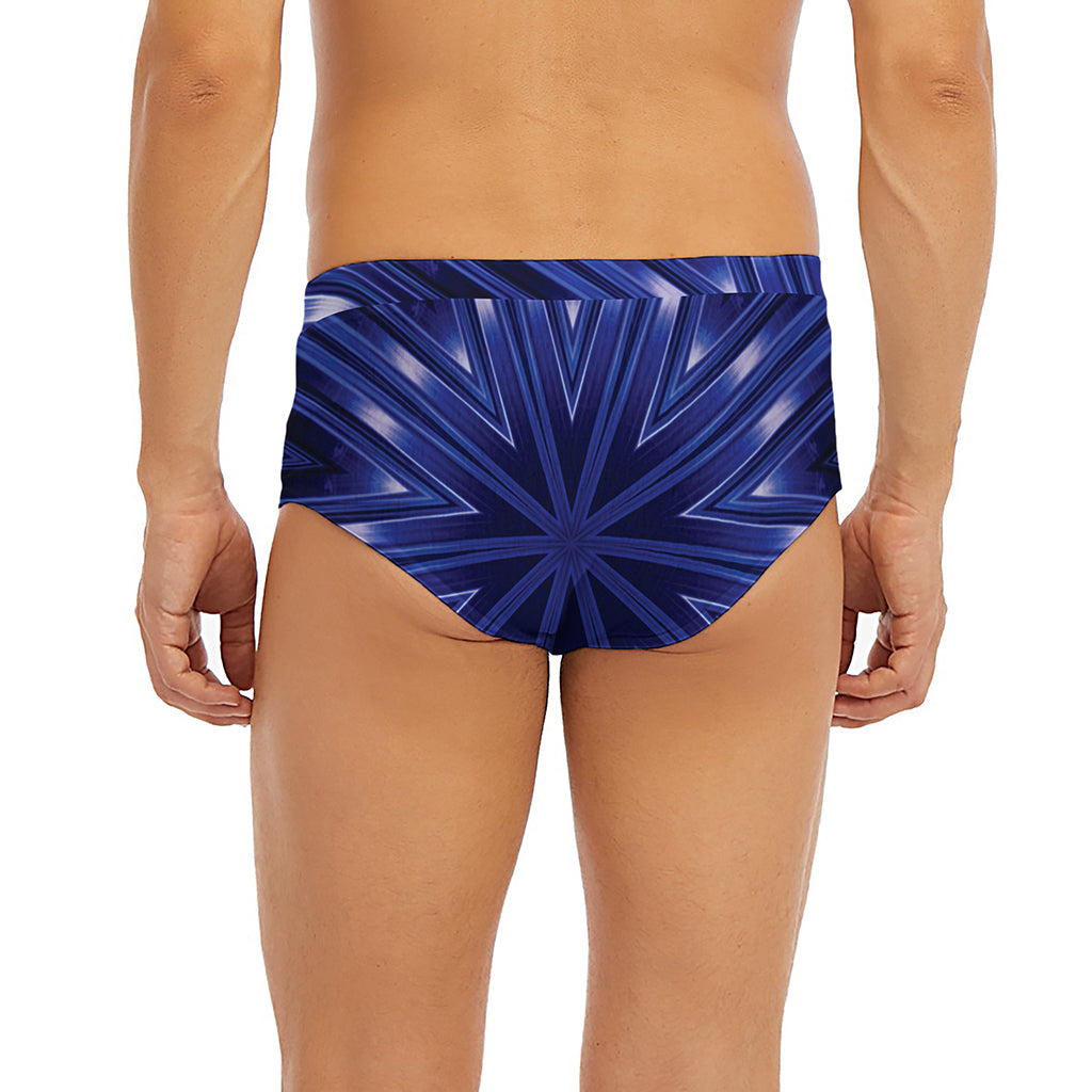 Blue Kaleidoscope Print Men's Briefs