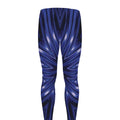 Blue Kaleidoscope Print Men's Leggings