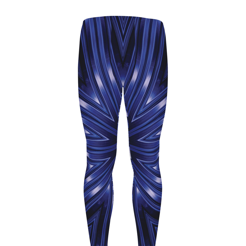 Blue Kaleidoscope Print Men's leggings