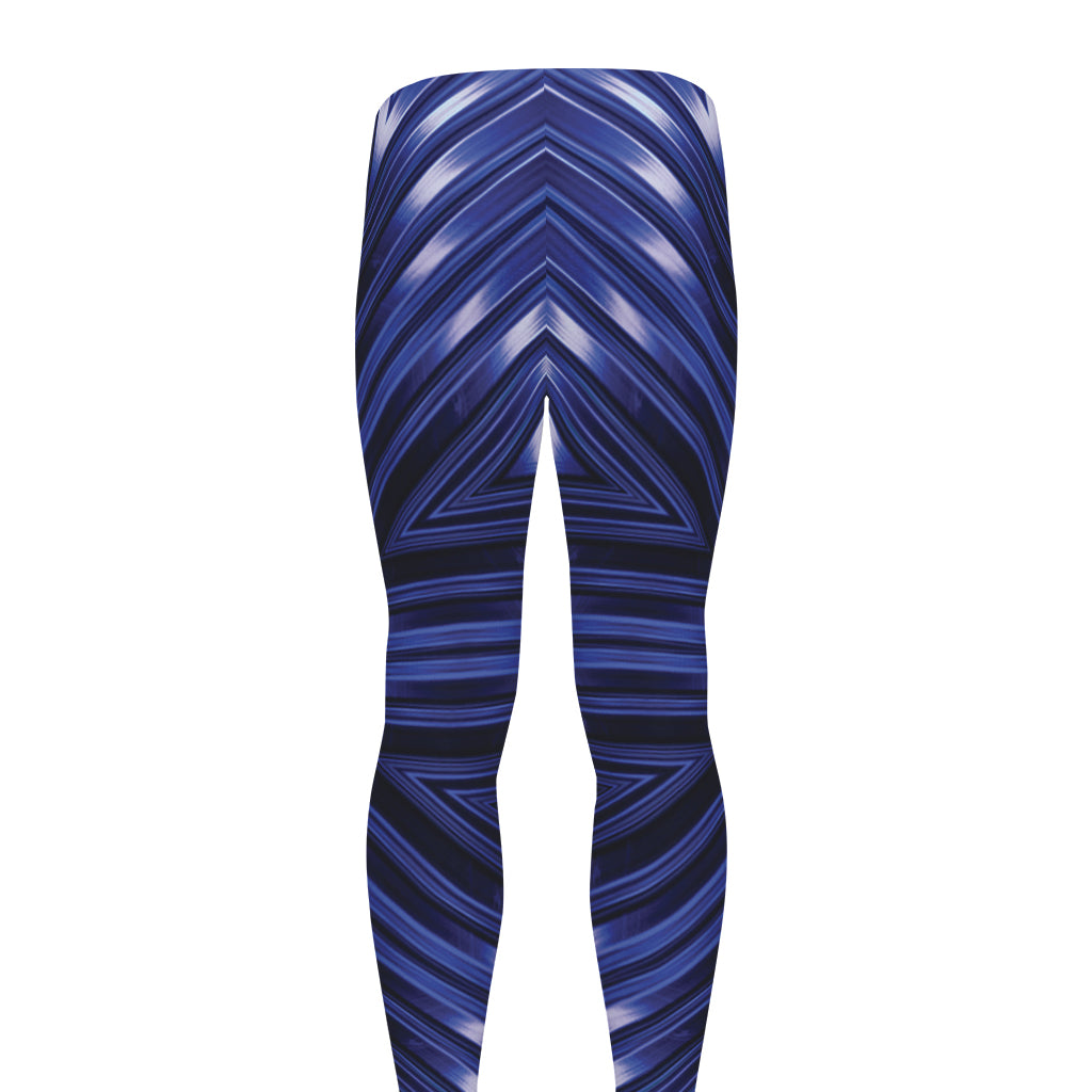 Blue Kaleidoscope Print Men's leggings