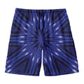 Blue Kaleidoscope Print Men's Swim Trunks