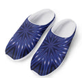 Blue Kaleidoscope Print Mesh Casual Shoes
