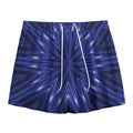Blue Kaleidoscope Print Mesh Shorts