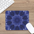 Blue Kaleidoscope Print Mouse Pad