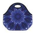 Blue Kaleidoscope Print Neoprene Lunch Bag