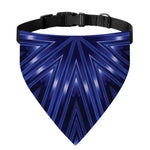 Blue Kaleidoscope Print Over The Collar Dog Bandana