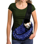 Blue Kaleidoscope Print Pet Sling Carrier