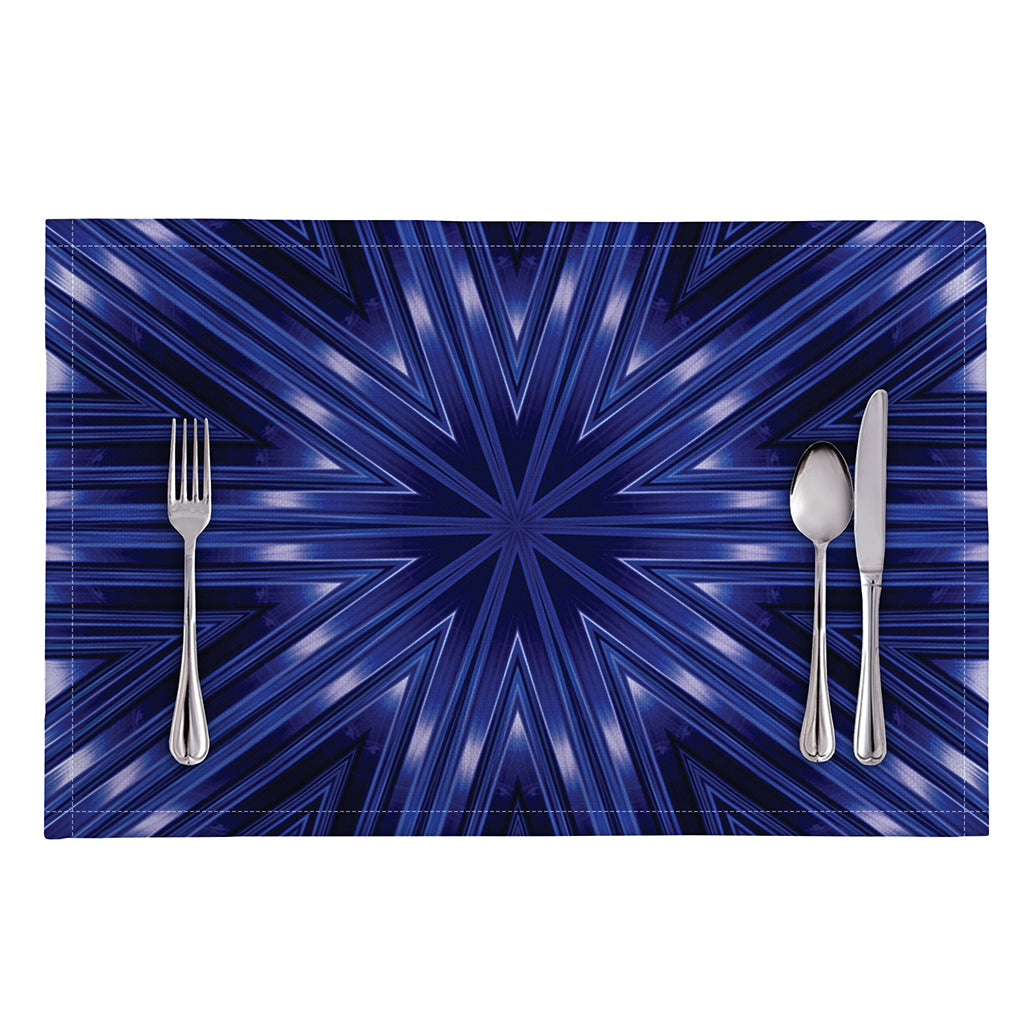 Blue Kaleidoscope Print Placemat