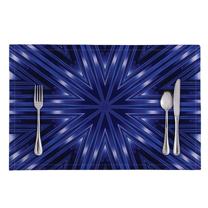 Blue Kaleidoscope Print Placemat
