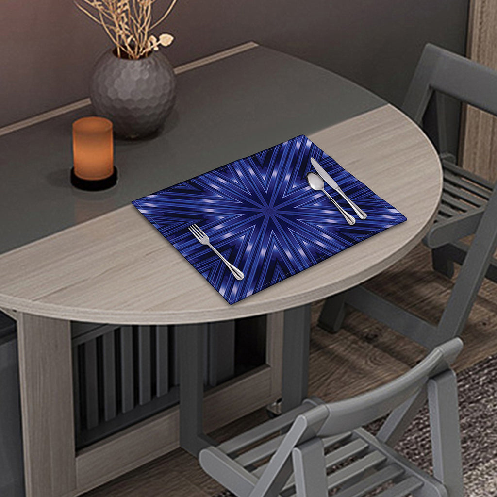 Blue Kaleidoscope Print Placemat