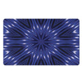 Blue Kaleidoscope Print Polyester Doormat