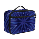 Blue Kaleidoscope Print Portable Lunch Bag