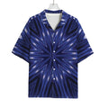 Blue Kaleidoscope Print Rayon Hawaiian Shirt